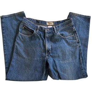LL Bean Classic Fit Mens Jeans size 34x29 Y2K Denim Blue Jeans